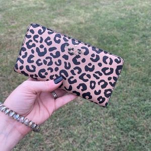 Leopard kate spade wallet